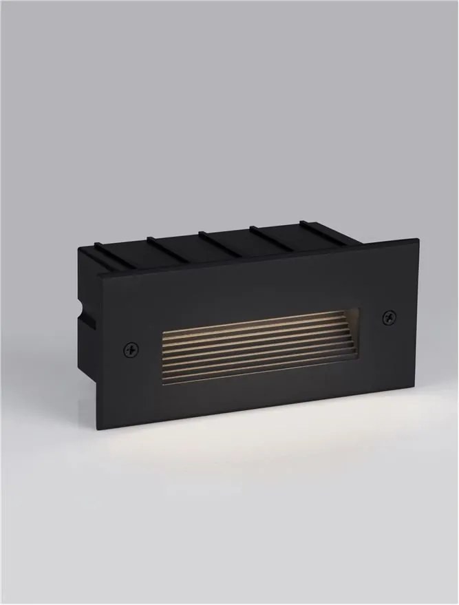 Spot LED incastrabil exterior, ambiental, IP65, POLKA negru