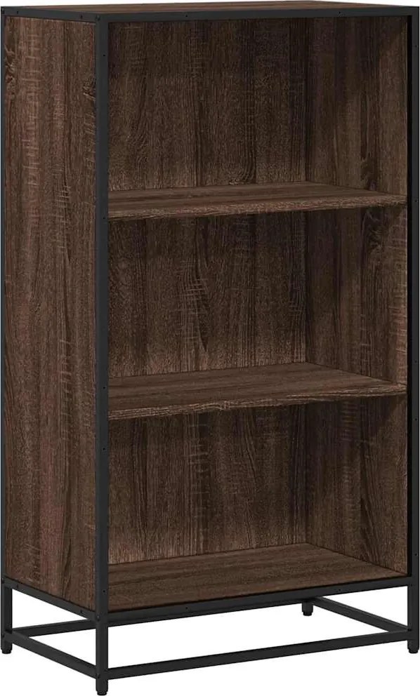 vidaXL Bibliotecă, stejar maro, 60x35x107,5 cm, lemn prelucrat