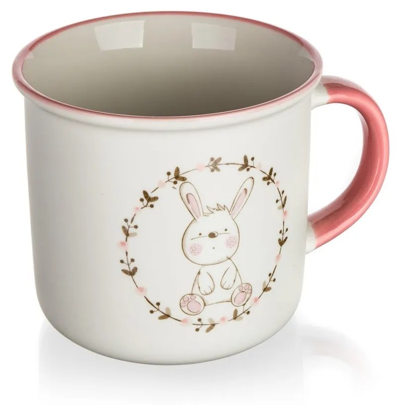 Set de 4 căni din ceramică Banquet BUNNY, 400 ml