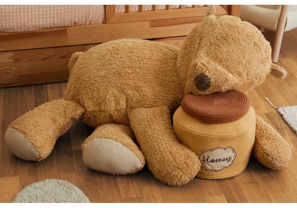 Fotoliu puf pentru copii maro Sleepy Bear – Lorena Canals
