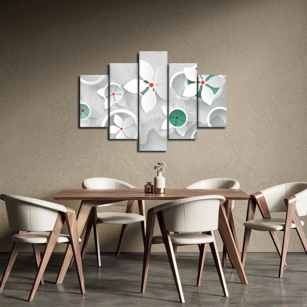 Tablou abstracției florale (150x105 cm)