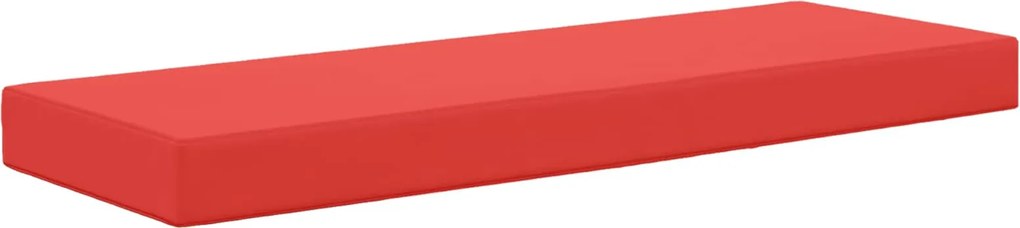 vidaXL Pernă pentru șezut Roșu 115 x 40 x 8 cm 100% Polyester