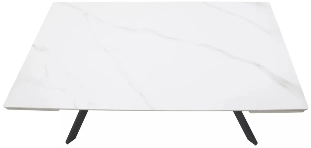 Masa extensibila Imperia alb/negru L160-220xl90
