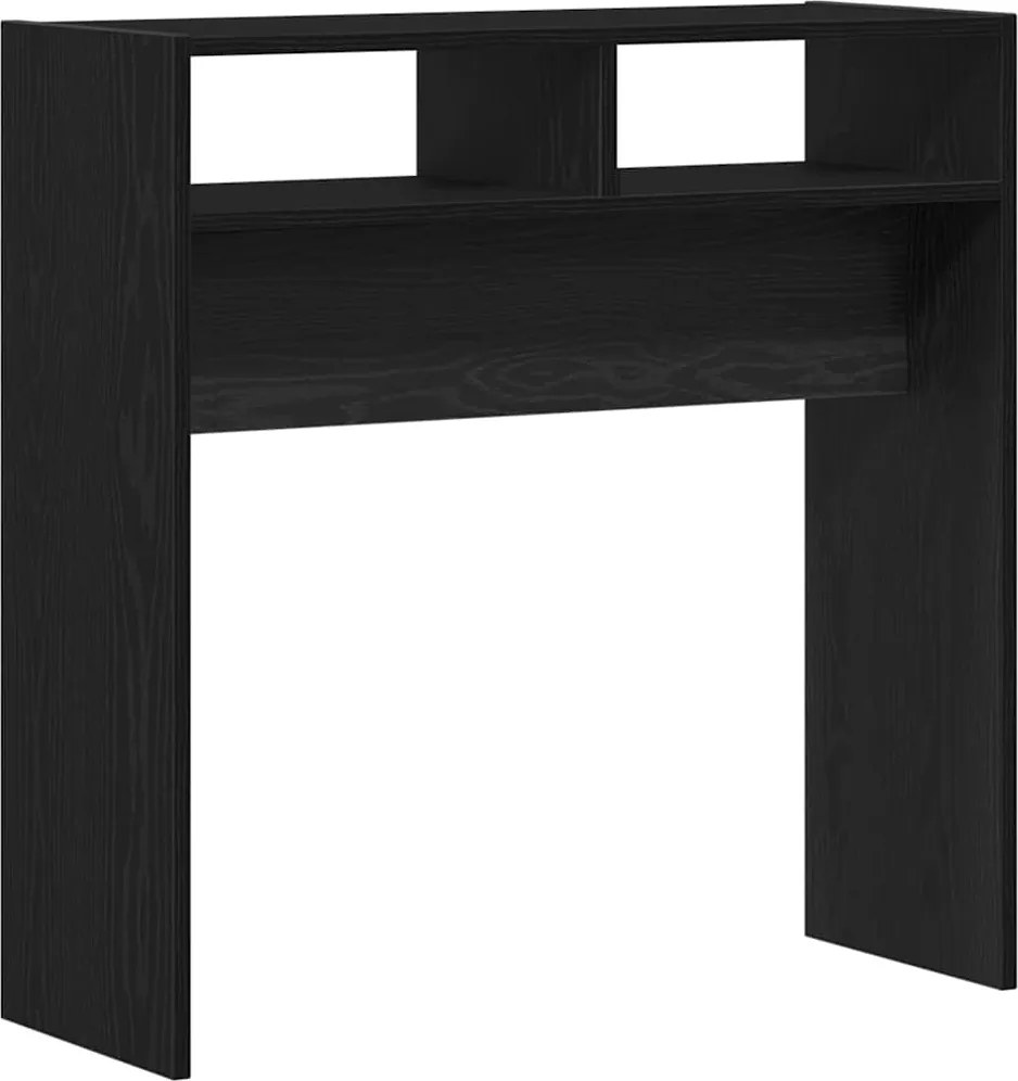 vidaXL Masă de consolă Stejar Negru 78 x 30 x 80 cm Lemn compozit