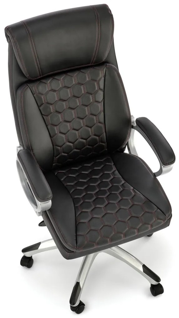 Scaun de birou Thomas piele ecologica negru H122 cm
