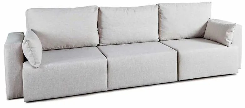 Canapea fara spatar cu 3 locuri - ROYAL TRIPLE SOFA (280.5), - compatibila pat rabatabil Royal (Culoare tapiterie stofa canapea: ketor 10 (Gri