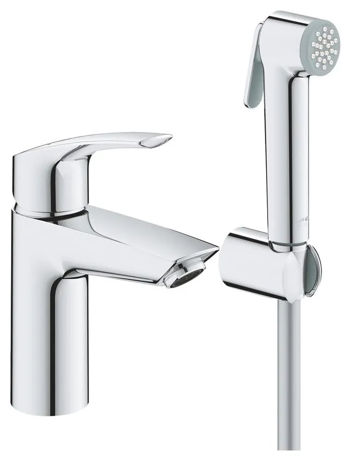 Baterie lavoar Grohe Eurosmart New S crom cu dus igienic