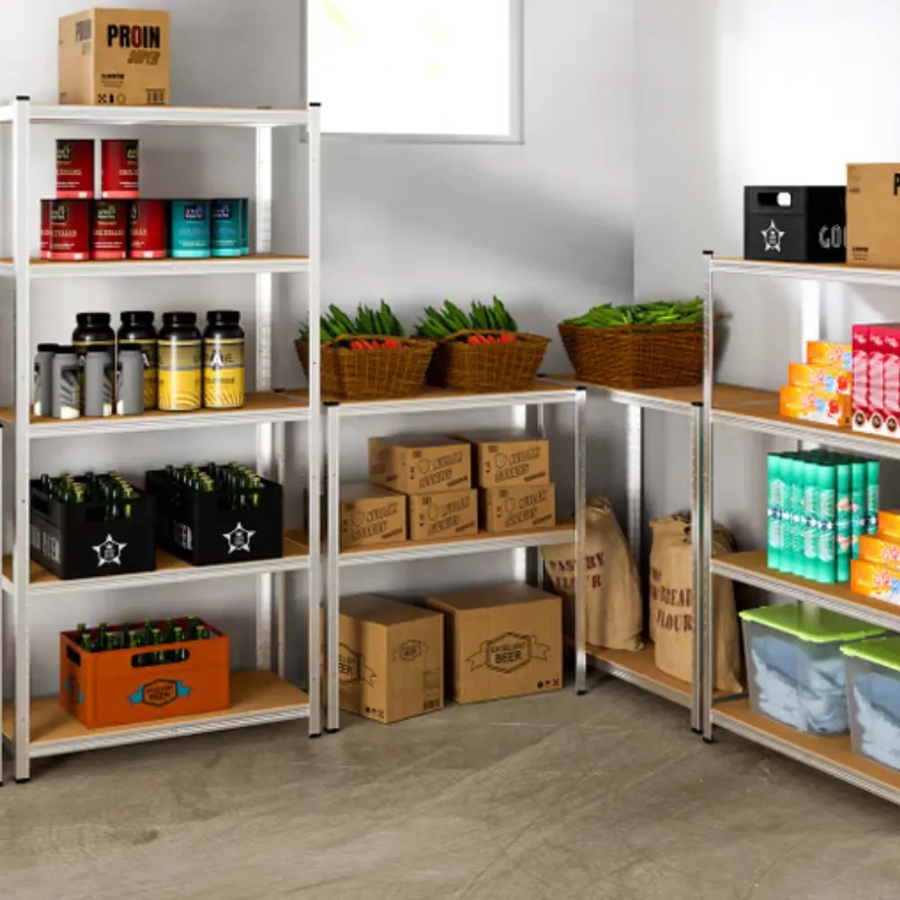 Raft cu capacitate mare HEAVY, max. 700 kg, 90x40x160cm, argintiu Monzana