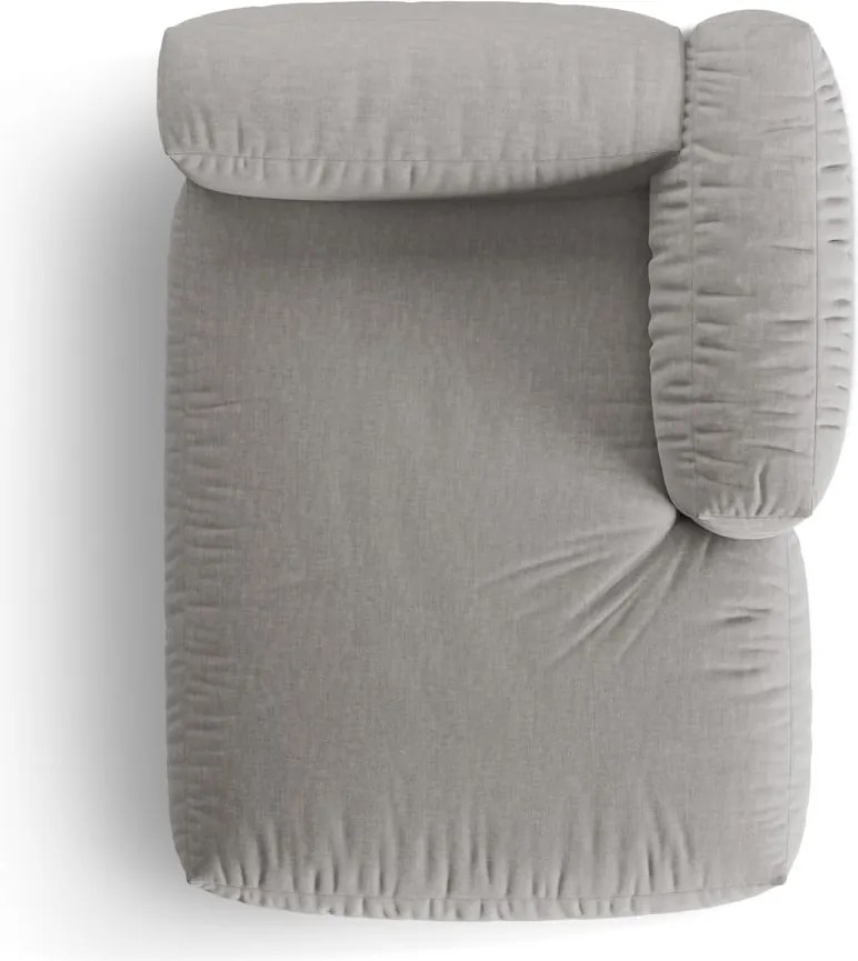 Modul pentru canapea modulară gri deschis (cu colț pe partea dreaptă) Martina – Micadoni Home