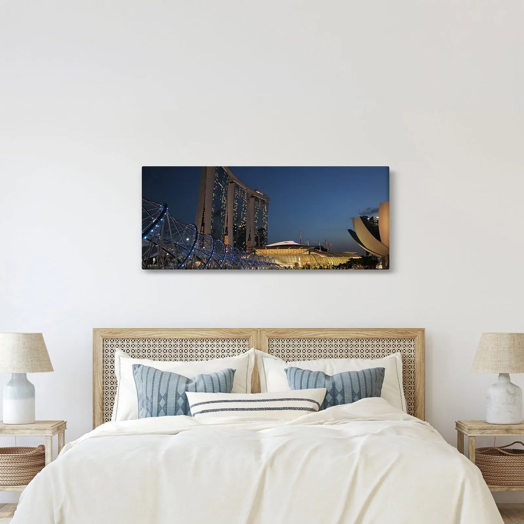 Tablou cu metropolă modernă (120x50 cm)