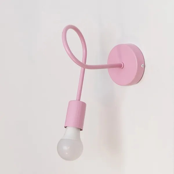Aplică de perete OXFORD 1xE27/15W/230V roz