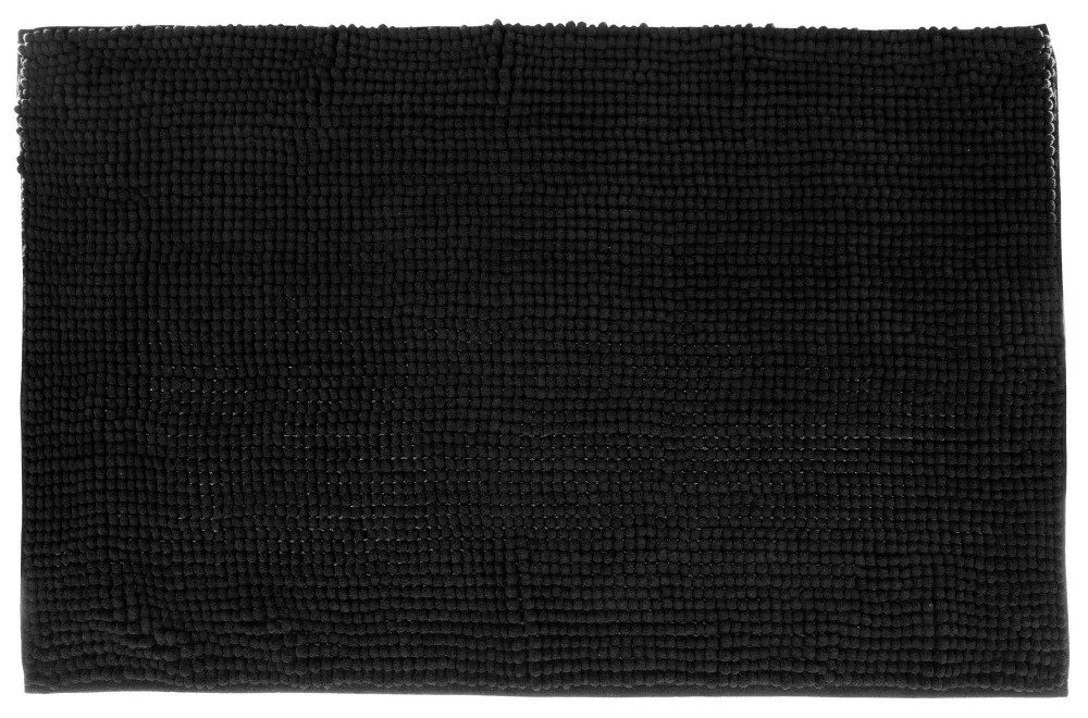 Covoras baie TAPIS MINI CHENILLE, Negru, 50x80 cm, 5five Simple Smart