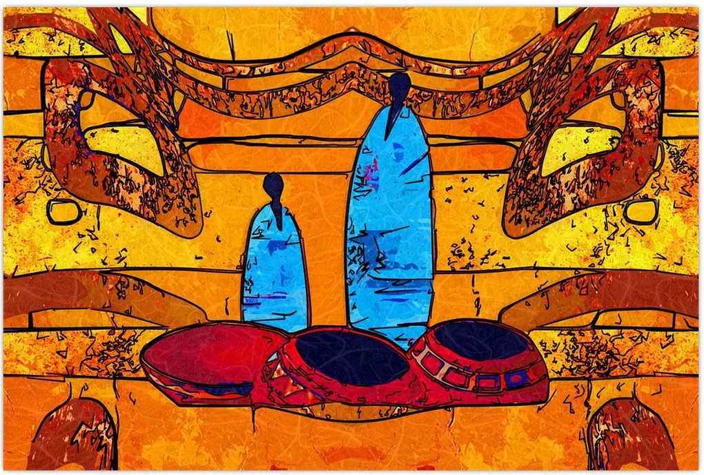 Tablou - Pictură străveche (90x60 cm)