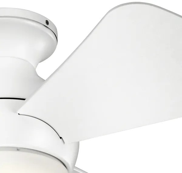 Ventilator LED dimabil de tavan Kichler KLF-SOLA-34-WHT SOLA 10W/230V IP23 + telecomandă