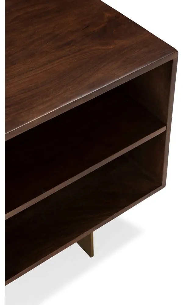 Comodă TV maro din lemn de mango 145x55x40 cm Trisha – MOME