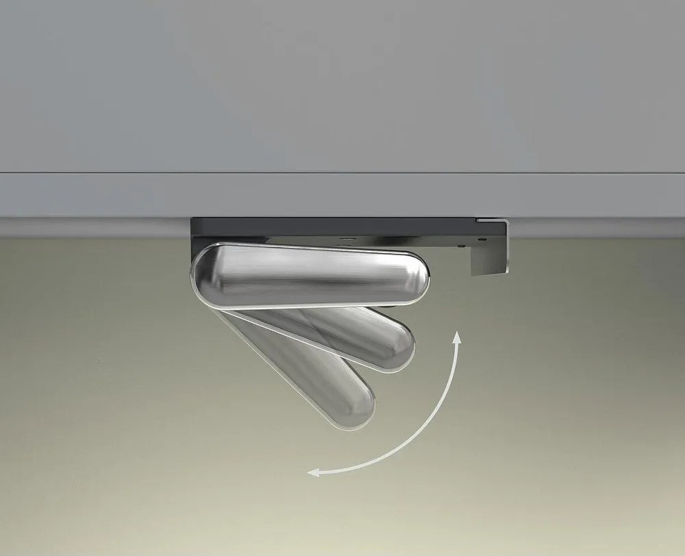 Suport vertical pentru prosoape de bucătărie din hârtie argintiu de montat pe perete din plastic RollGrip – Joseph Joseph