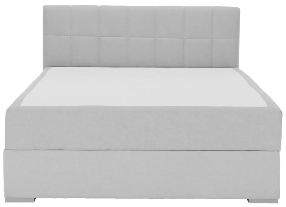 Pat tip BOXSPRING 120x200, gri deschis, FERATA KOMFORT