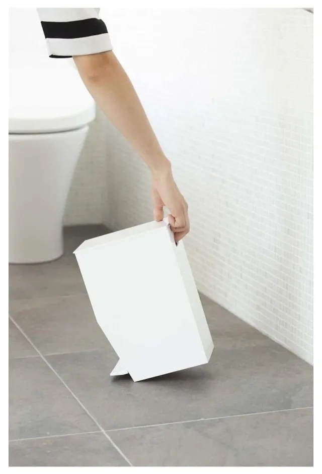 Coș de gunoi alb cu pedală din plastic 3,9 l Tower – YAMAZAKI