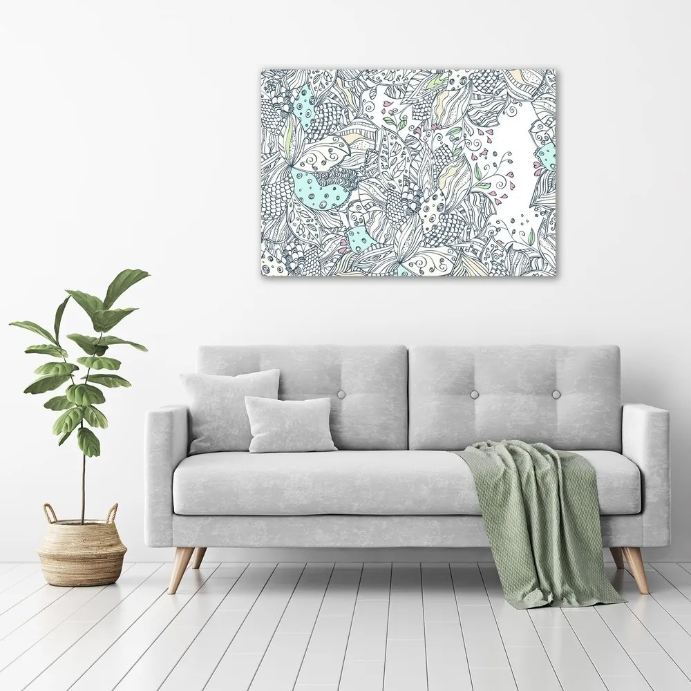 Print pe canvas Model floral