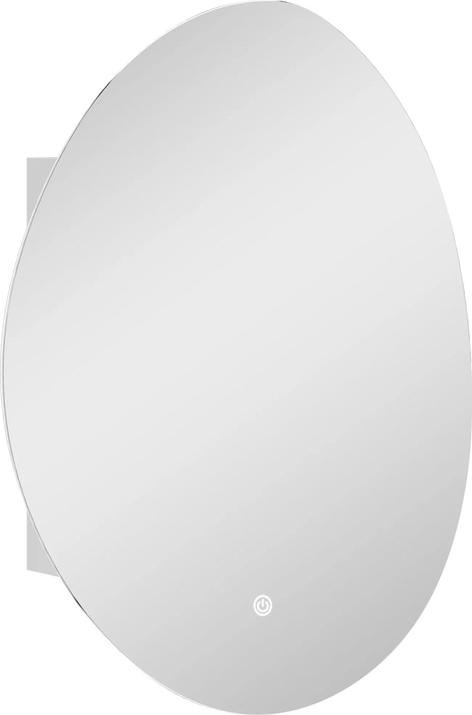 HOMCOM Dulap Baie LED, Anti-Condens, Iluminare Reglabilă 3 Tonuri, Alb, Montare pe Perete | Aosom Romania