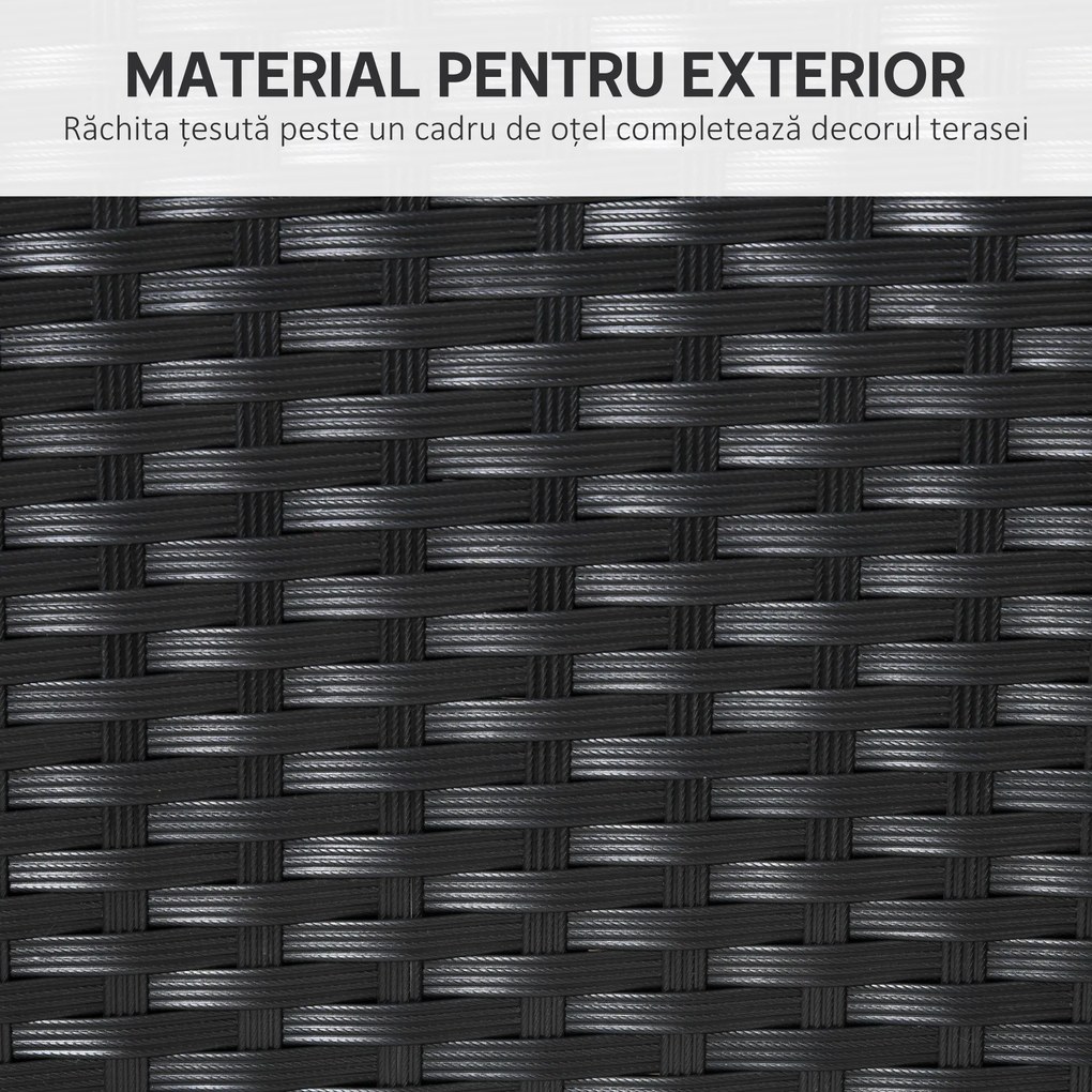 Outsunny Set de 7 Piese din Ratan pentru Luat Masa, Set de Mese | Aosom Romania