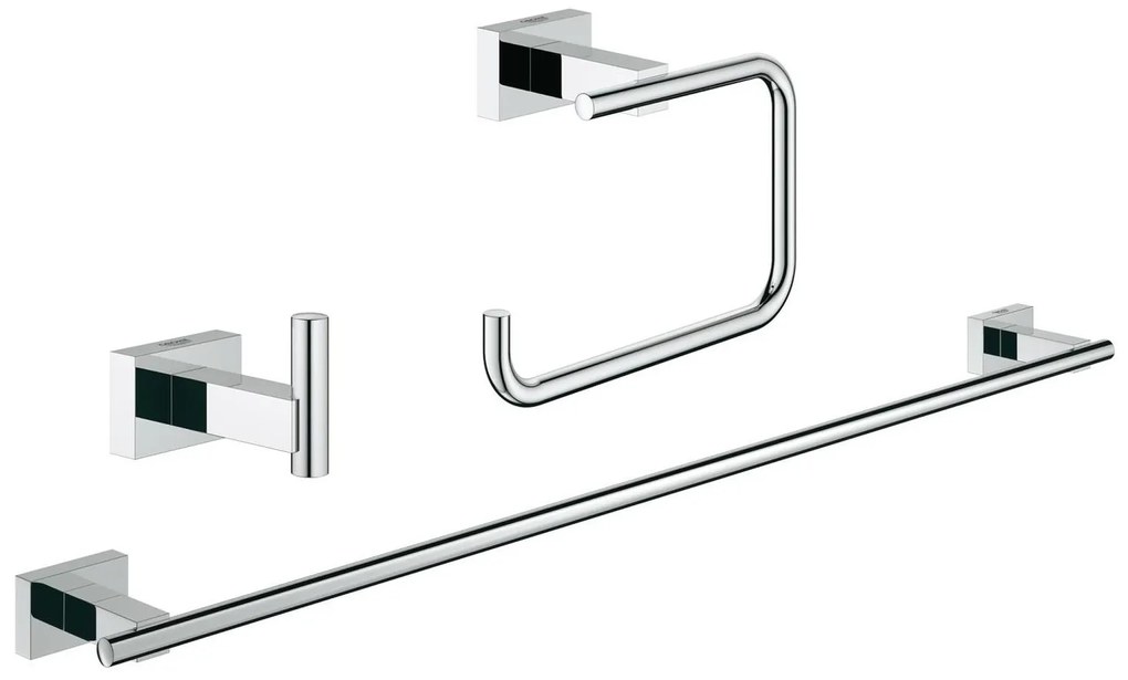 Grohe Essentials set de accesorii 3 în 1 StarLight Chrome 40777001