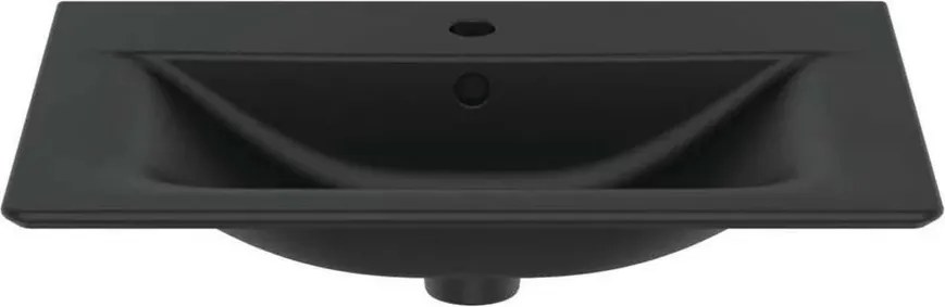 Lavoar pe mobilier Ideal Standard Connect Air 64x46 cm negru mat