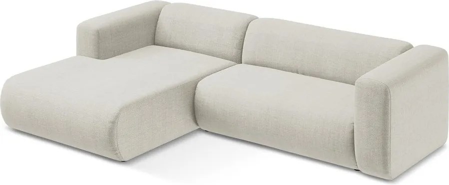 Colțar bej (cu colț pe partea stângă/cu șezlong) Ekahi – Makamii