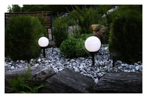 Lampadar solar LED pentru grădină Star Trading Globe Stick, ⌀ 20 cm