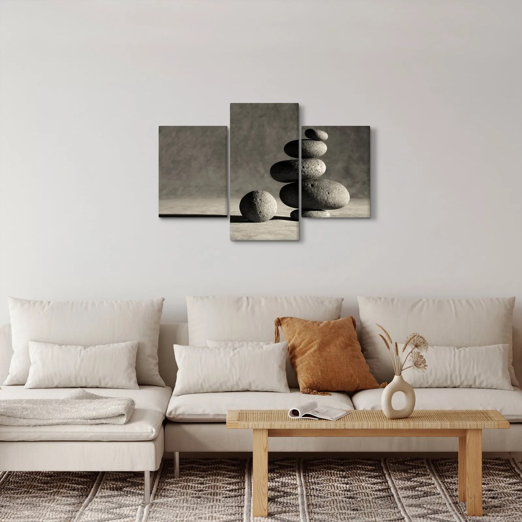 Tablou - Pietre gri (90x60 cm)
