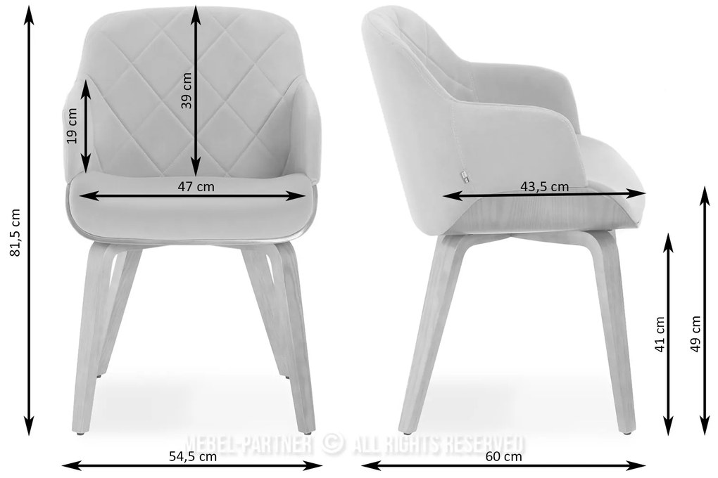 Scaun Sorien K (negru + nuc). 1111268