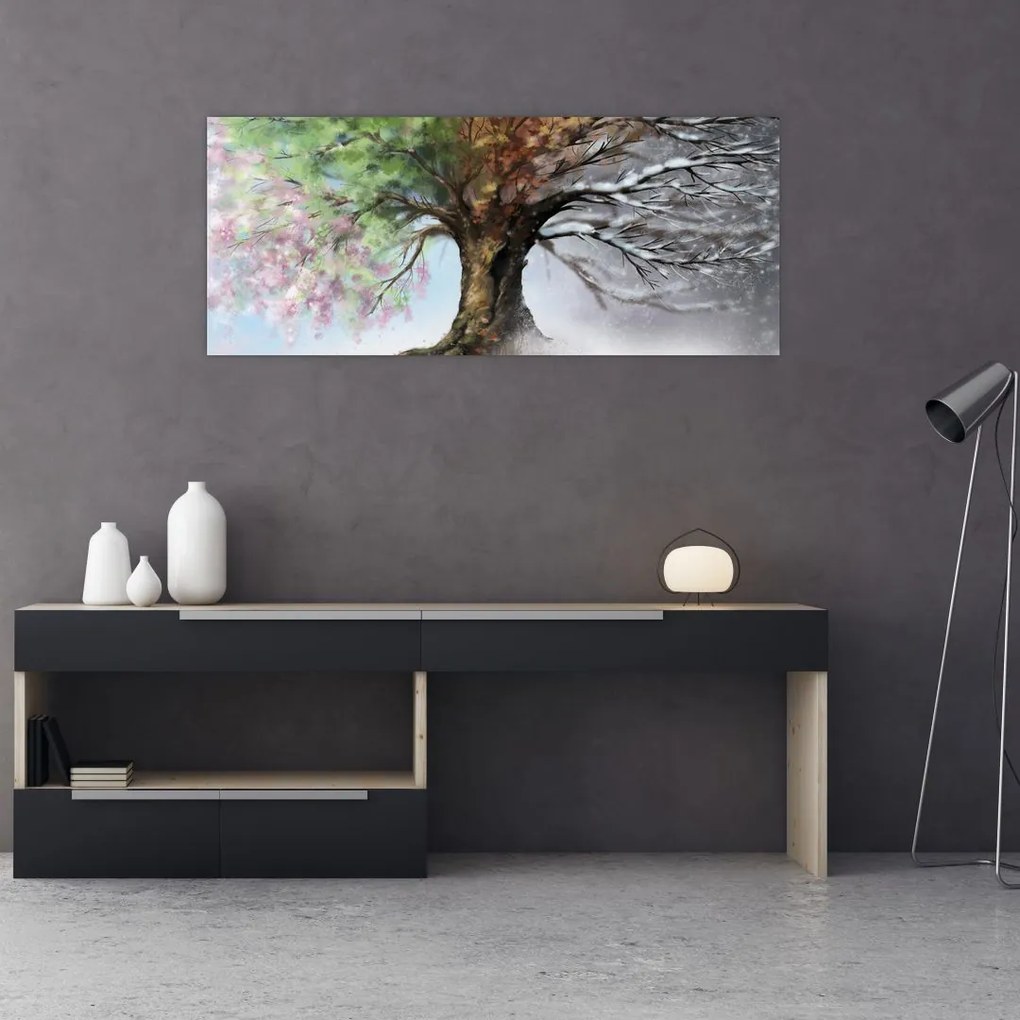 Tablou - Arborele celor patru anotimpuri (120x50 cm)