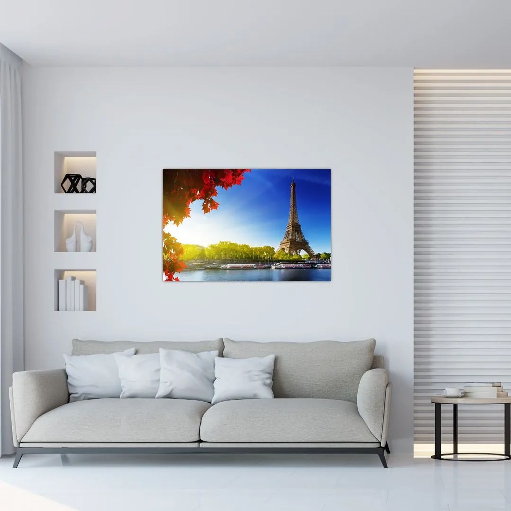 Tablou - toamna la Paris (90x60 cm)