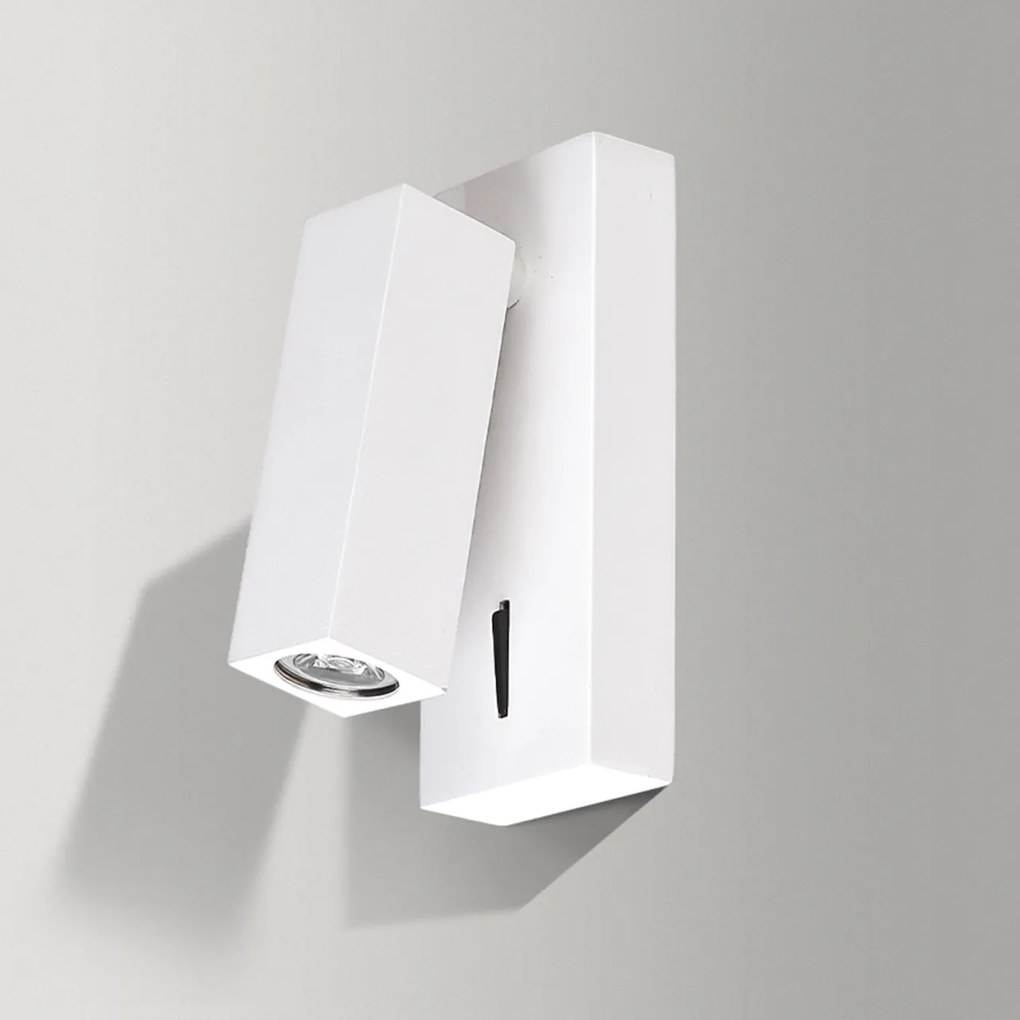 Aplica LED cu spot directionabil ANGUS alba