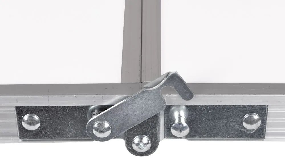 Masă de catering pliabilă 119,5 x 60 cm albă cu 4 scaune