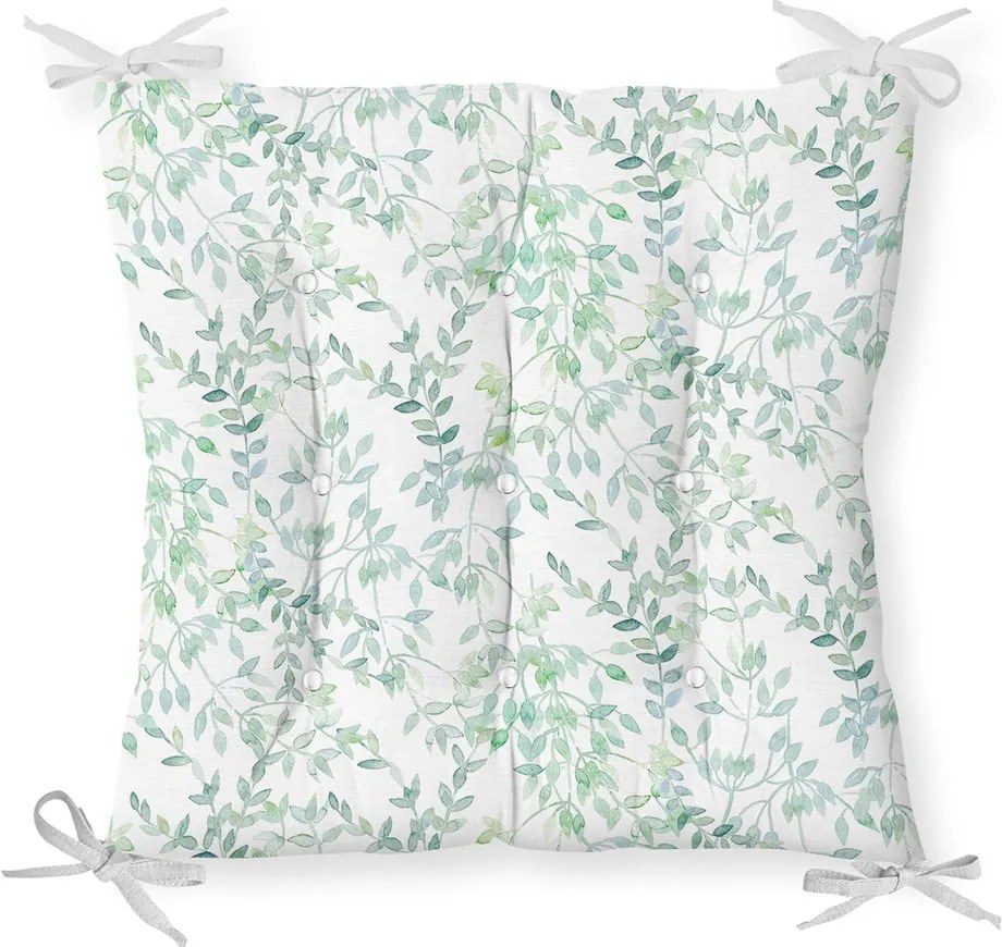 Pernă pentru scaun cu amestec de bumbac Minimalist Cushion Covers Delicate Greens, 40 x 40 cm