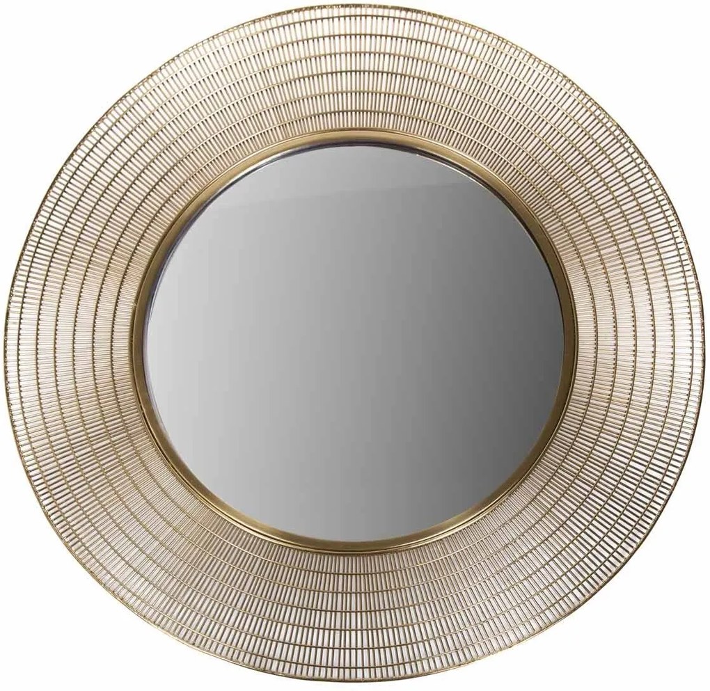 Oglinda cu rama din metal ø96cm Mir Gold