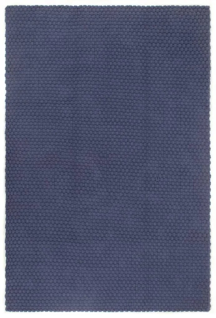 vidaXL Covor dreptunghiular, bleumarin, 120x180 cm, bumbac