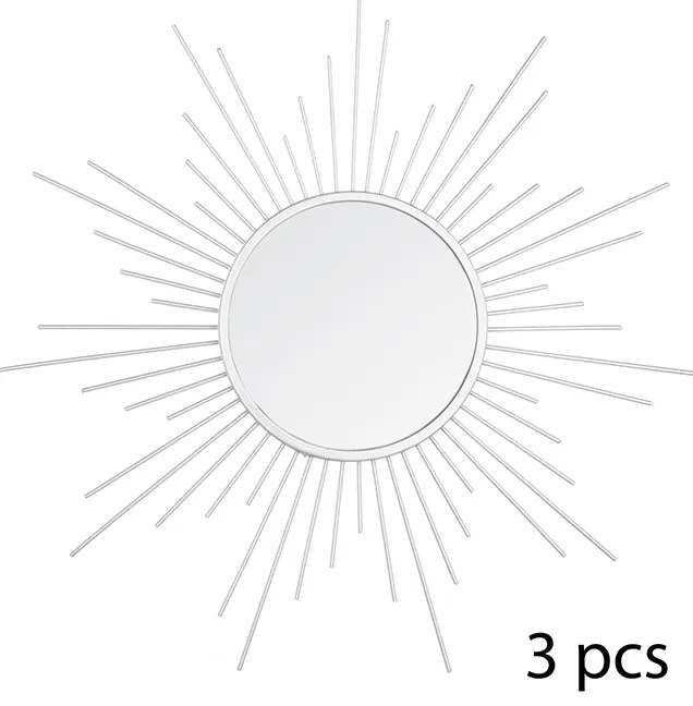 Set 3 decoratiuni de perete cu oglinda JJA Pasery P1