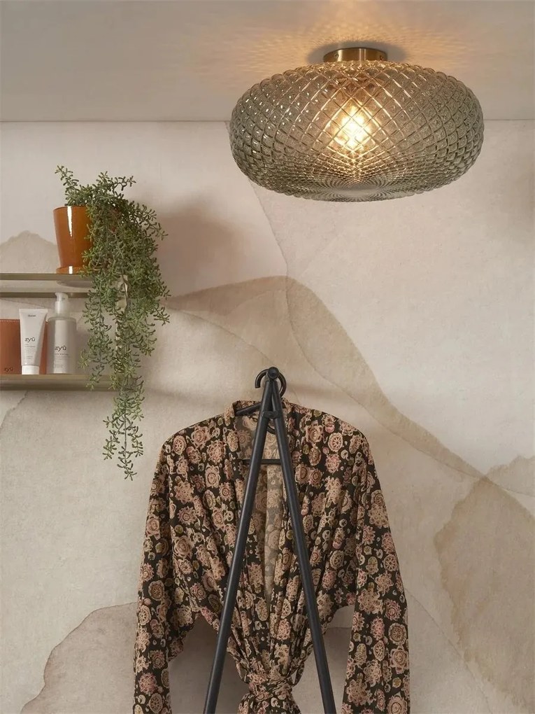 Plafoniera moderna design decorativ Venice auriu/verde