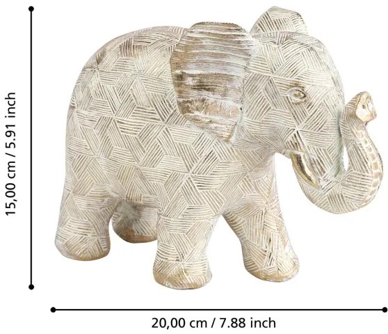 Decorațiune Eglo 427242 ISHIKARI 15x20 cm elefant/rășină