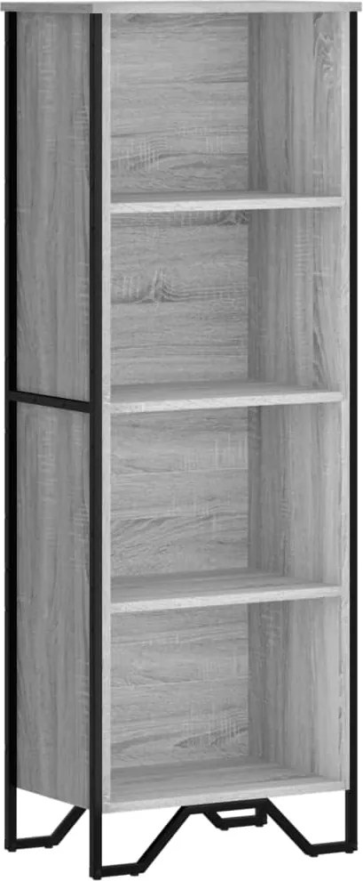 vidaXL Bibliotecă, gri sonoma, 50x31x137,5 cm, lemn prelucrat