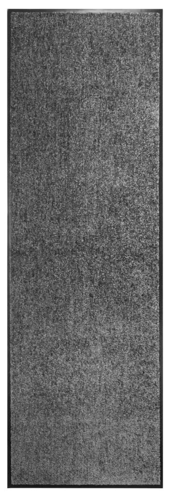 vidaXL Covoraș de ușă lavabil antracit 60x180 cm