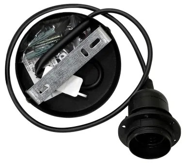 Lustră pe cablu Duolla OVAL 1xE27/15W/230V gri