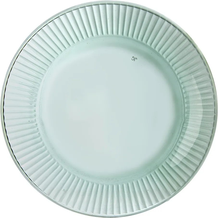 Farfurie verde pentru desert din sticlă ø 21 cm Verde – Orion
