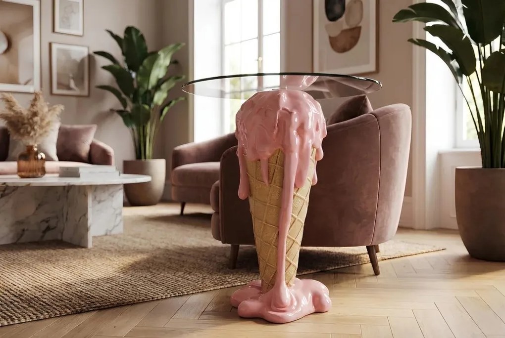 Masa bistro stil pop art modern ICE CREAM 75cm