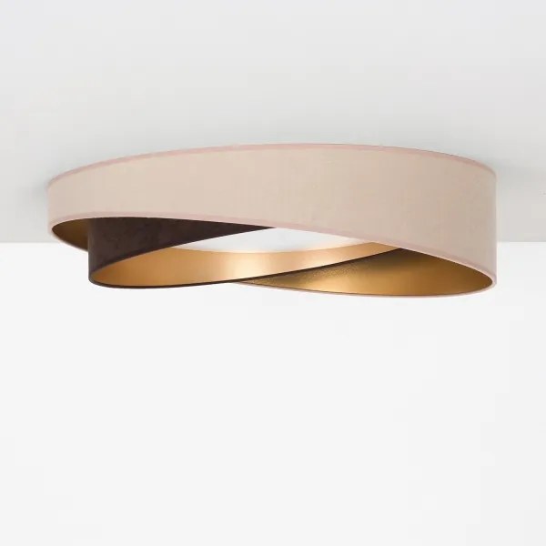 BRILAGI-LED Plafonieră VELVET TWIST LED/24W/230V 4000K Ø 55 cm bej/maro/auriu
