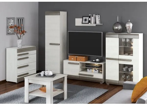 Raft de perete SARPA 23x92 cm alb