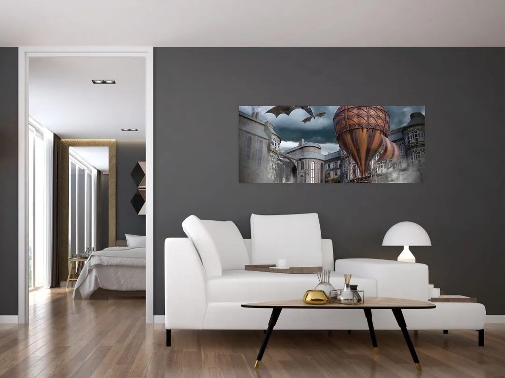 Tablou - Peisaj suprarealist (120x50 cm)