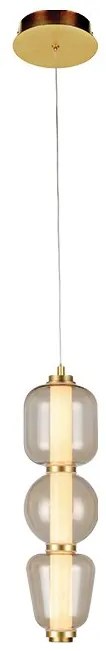 Lustra, Pendul design modern LED DECO auriu/ sampanie